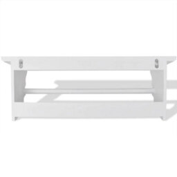 Vidaxl Coat Rack Mdf White Baroque Style - thumbnail 4