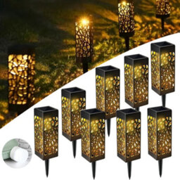 8Pc Solar Powered Led Stake Lights Garden Patio Lawn Lighting Waterproof Outdoor - thumbnail 1