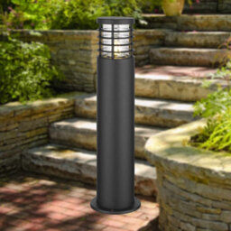 First Choice Lighting Set Of 2 Bloom Black Ip44 Outdoor 50Cm Post Lights - thumbnail 4