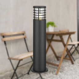 First Choice Lighting Set Of 2 Bloom Black Ip44 Outdoor 50Cm Post Lights - thumbnail 5