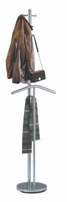 Aspect Furniture Ethan Free Standing Coat Stand W/ Suit Butler/silver Clothes Valet Stand - image 1