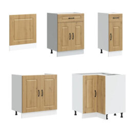 Berkfield 11 Piece Kitchen Cabinet Set Kalmar Artisan Oak Engineered Wood - thumbnail 4