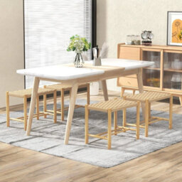 Kitchen Dining Counter Stool Set Of 2 Counter Height Woven Paper Seat Dining - thumbnail 3