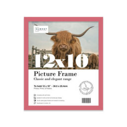 12X10 Pink Picture Frame (30.5 X 25.4Cm) Poster, Photo, Artwork, Gallery Wall Or Print - thumbnail 1