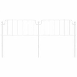 Berkfield Metal Headboard White 193 Cm - thumbnail 3