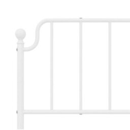 Berkfield Metal Headboard White 193 Cm - thumbnail 5
