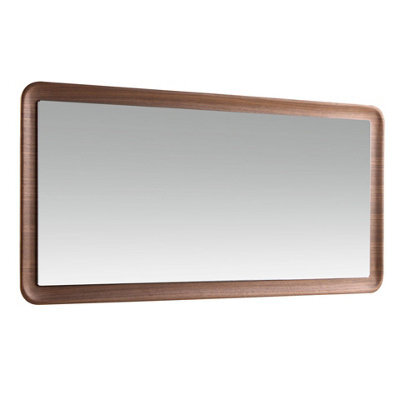 Angel Cerda Elegant Rectangular Walnut Wall Mirror For Modern Spaces - image 1