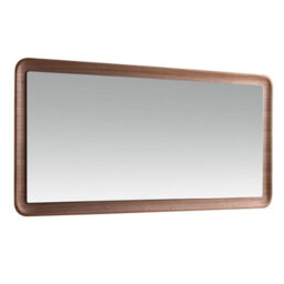 Angel Cerda Elegant Rectangular Walnut Wall Mirror For Modern Spaces