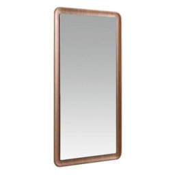 Angel Cerda Elegant Rectangular Walnut Wall Mirror For Modern Spaces - thumbnail 6