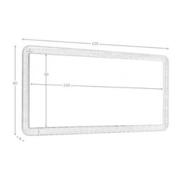 Angel Cerda Elegant Rectangular Walnut Wall Mirror For Modern Spaces - thumbnail 7