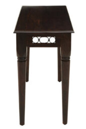 Premier Housewares Interiors By Premier Dark Sheesham Wood Console Table, Vintage Wooden Hallway Console Table With Iron Finishings, Wood Side Table - thumbnail 2