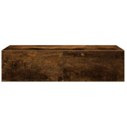Berkfield Wall Shelf With Drawers Smoked Oak 60X26.5X15 Cm Engineered Wood - thumbnail 4