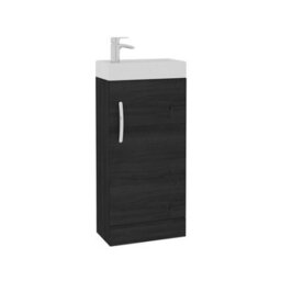Royal Bathrooms Como 400mm Floor Standing Vanity Unit Hale Black - 1 Door Basin Unit - thumbnail 5