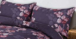 Homes & Linen Sobi Printed Microfiber 4 Piece Bedding Set Duvet Cover Fitted Sheet And Pillowcases - thumbnail 3