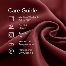 Deconovo Blackout Curtains Super Soft Pencil Pleat Curtains Thermal Insulated Curtains For Girls Room W55 X L63 Inch Red 2 Panels - thumbnail 7
