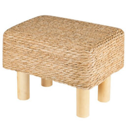 Foot Stool Rectangle Ottoman Hand Weave 39X28X28Cm Multifunctional Footrest - thumbnail 3