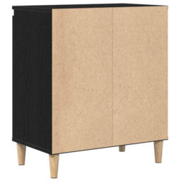 Berkfield Black Oak Sideboard, 60X35X70 Cm, Made Of Engineered Wood - thumbnail 6