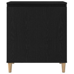 Berkfield Black Oak Sideboard, 60X35X70 Cm, Made Of Engineered Wood - thumbnail 7