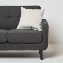 Homescapes Cream Velvet Cushion, 45 X 45 Cm - thumbnail 2