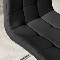 Furniturebox Uk 4 Seater Dining Set - Imperia White High Gloss Dining Table And Chairs - 4 Black Murano Chairs - thumbnail 7