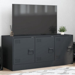 Walplus Tv Cabinet Anthracite 99X39X44 Cm Steel