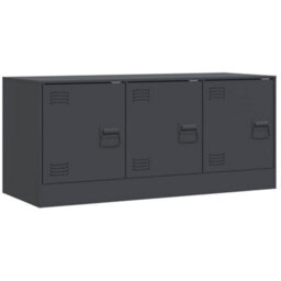 Walplus Tv Cabinet Anthracite 99X39X44 Cm Steel - thumbnail 2