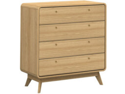 Dorel Cassie Chest With 4 Drawers In Oak Look - thumbnail 1