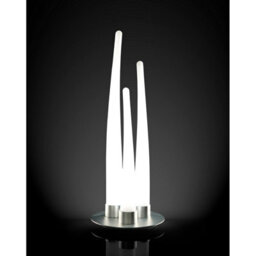 Luminosa Lighting Luminosa Estalacta Table Lamp 3 Light Gu10 Indoor/outdoor Ip44, Silver/opal White - thumbnail 2