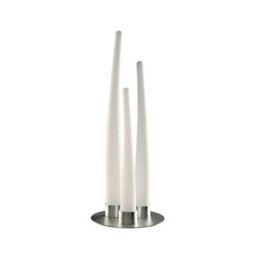 Luminosa Lighting Luminosa Estalacta Table Lamp 3 Light Gu10 Indoor/outdoor Ip44, Silver/opal White - thumbnail 8