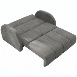 Viva Comfy Iv Grey Sofa Bed With Storage Compartment Particle Board Metal Legs Wooden Frame 172X103X85Cm - thumbnail 4
