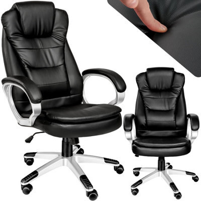 Tectake Office Chair Zulu - Desk Chair Computer Chair - Black - image 1