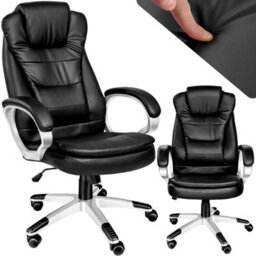 Tectake Office Chair Zulu - Desk Chair Computer Chair - Black