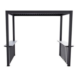 Primrose Living 2.5M X 1.5M Deluxe Bbq Veranda Pergola  Louvered Shutter Roof - thumbnail 2