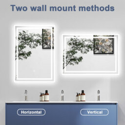Probaty Bathrooms Bathroom Illuminated Led Mirror With Anti-Fog 800X600mm,backlit Wall Vanity Mirror,touch Sensor Switch,memory Function,ip44 - thumbnail 6