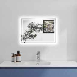 Probaty Bathrooms Bathroom Illuminated Led Mirror With Anti-Fog 800X600mm,backlit Wall Vanity Mirror,touch Sensor Switch,memory Function,ip44 - thumbnail 3