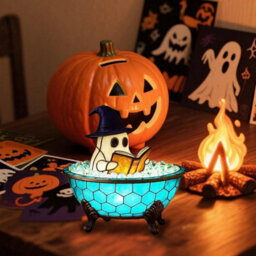 Led Halloween Battery Ghost Night Light Figure Spooky Decorations For Home - thumbnail 4