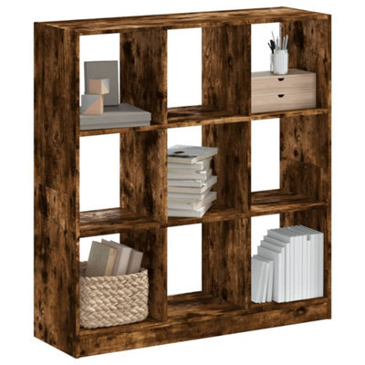 Berkfield Bookcase Smoked Oak 102X32X108 Cm Engineered Wood - image 1