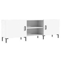 Berkfield Sturdy Tv Cabinet White 150X30X50 Cm Engineered Wood