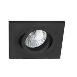 Luminosa Lighting Luminosa Rad Tiltable Black Recessed Downlight Square Gu10 - thumbnail 1