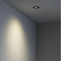Luminosa Lighting Luminosa Rad Tiltable Black Recessed Downlight Square Gu10 - thumbnail 2