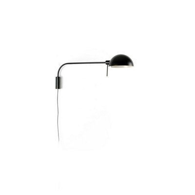 Luminosa Lighting Luminosa Dominica Extra Large Dome Wall Lamp Matt Black - image 1
