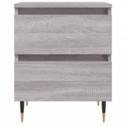 Berkfield Bedside Cabinet Grey Sonoma 40X35X50 Cm Engineered Wood - thumbnail 5