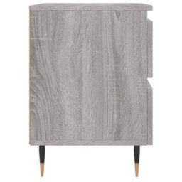 Berkfield Bedside Cabinet Grey Sonoma 40X35X50 Cm Engineered Wood - thumbnail 7