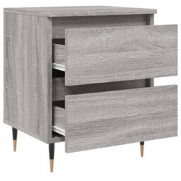 Berkfield Bedside Cabinet Grey Sonoma 40X35X50 Cm Engineered Wood - thumbnail 6