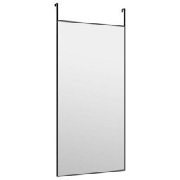 Berkfield Door Mirror Black 50X100 Cm Glass And Aluminium - thumbnail 3