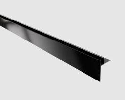 Ilcom Shower Profile Glass Fixing Lpsl In Gloss Black Stainless Steel - thumbnail 2