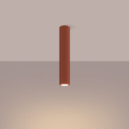 Luminosa Lighting Luminosa Karbon Minimalist Surface Mounted Ceiling Lamp 40 Red Ochre - thumbnail 3
