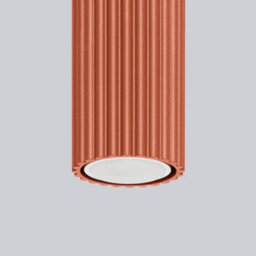 Luminosa Lighting Luminosa Karbon Minimalist Surface Mounted Ceiling Lamp 40 Red Ochre - thumbnail 4
