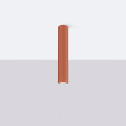 Luminosa Lighting Luminosa Karbon Minimalist Surface Mounted Ceiling Lamp 40 Red Ochre - thumbnail 2