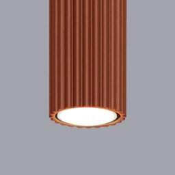 Luminosa Lighting Luminosa Karbon Minimalist Surface Mounted Ceiling Lamp 40 Red Ochre - thumbnail 5